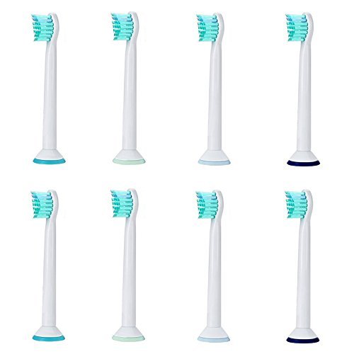 iHealthia ProResults COMPACT Replacement Brush Heads for Philips Sonicare HX6023 HX6024, 8-pack fits DiamondClean Flexcare Series HealthyWhite Plaque Control Gum Health PowerUp...