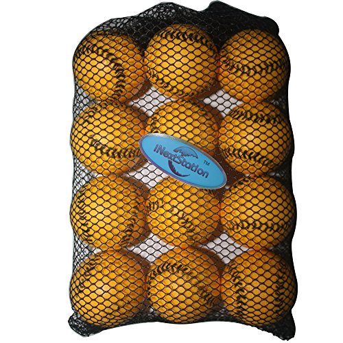 iNextStation Soft Mini Practice Training Baseballs Softballs Yellow 5.i inch - Pack of 12