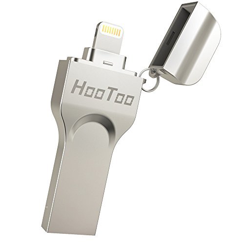 iPhone iPad Flash Drive 64GB USB 3.0 Memory Stick with Extended Lightning Connector for iPod iOS Windows Mac, HooToo External Storage Expansion