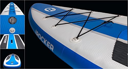 iRocker Inflatable CRUISER Stand Up Paddle Board 10'6" Long 33" Wide 6" Thick SUP Package
