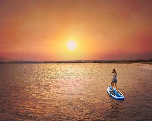 iRocker Inflatable CRUISER Stand Up Paddle Board 10'6" Long 33" Wide 6" Thick SUP Package