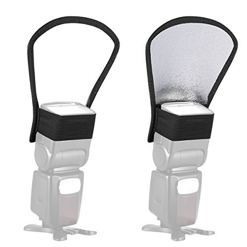 pangshi Two-Sides Flash Diffuser Softbox Silver/White Reflector for Nikon Speedlite SB-600, SB-800, SB-900, Canon Speedlite 380EX 430EX 550EX 580EX Vivita Flash Sunpack Nissin Sigma Sony Pentax Olympus Yongnuo Flash