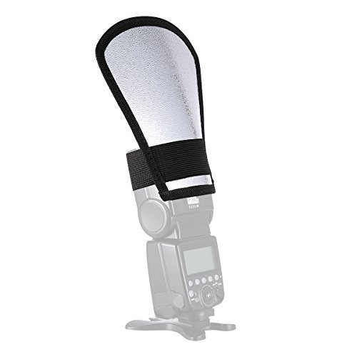 pangshi Two-Sides Flash Diffuser Softbox Silver/White Reflector for Nikon Speedlite SB-600, SB-800, SB-900, Canon Speedlite 380EX 430EX 550EX 580EX Vivita Flash Sunpack Nissin Sigma Sony Pentax Olympus Yongnuo Flash