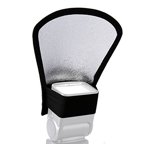 pangshi Two-Sides Flash Diffuser Softbox Silver/White Reflector for Nikon Speedlite SB-600, SB-800, SB-900, Canon Speedlite 380EX 430EX 550EX 580EX Vivita Flash Sunpack Nissin Sigma Sony Pentax Olympus Yongnuo Flash