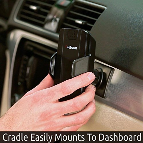 weBoost Drive 4G-S Cell Phone Signal Booster Cradle Mount Holder for Car, Truck and RV Use - Enhance Your Signal up to 32x. For Single Device.